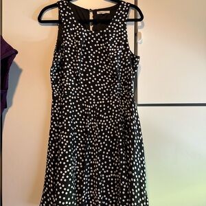 41 Hawthorn Black and White Halter Midi Dress